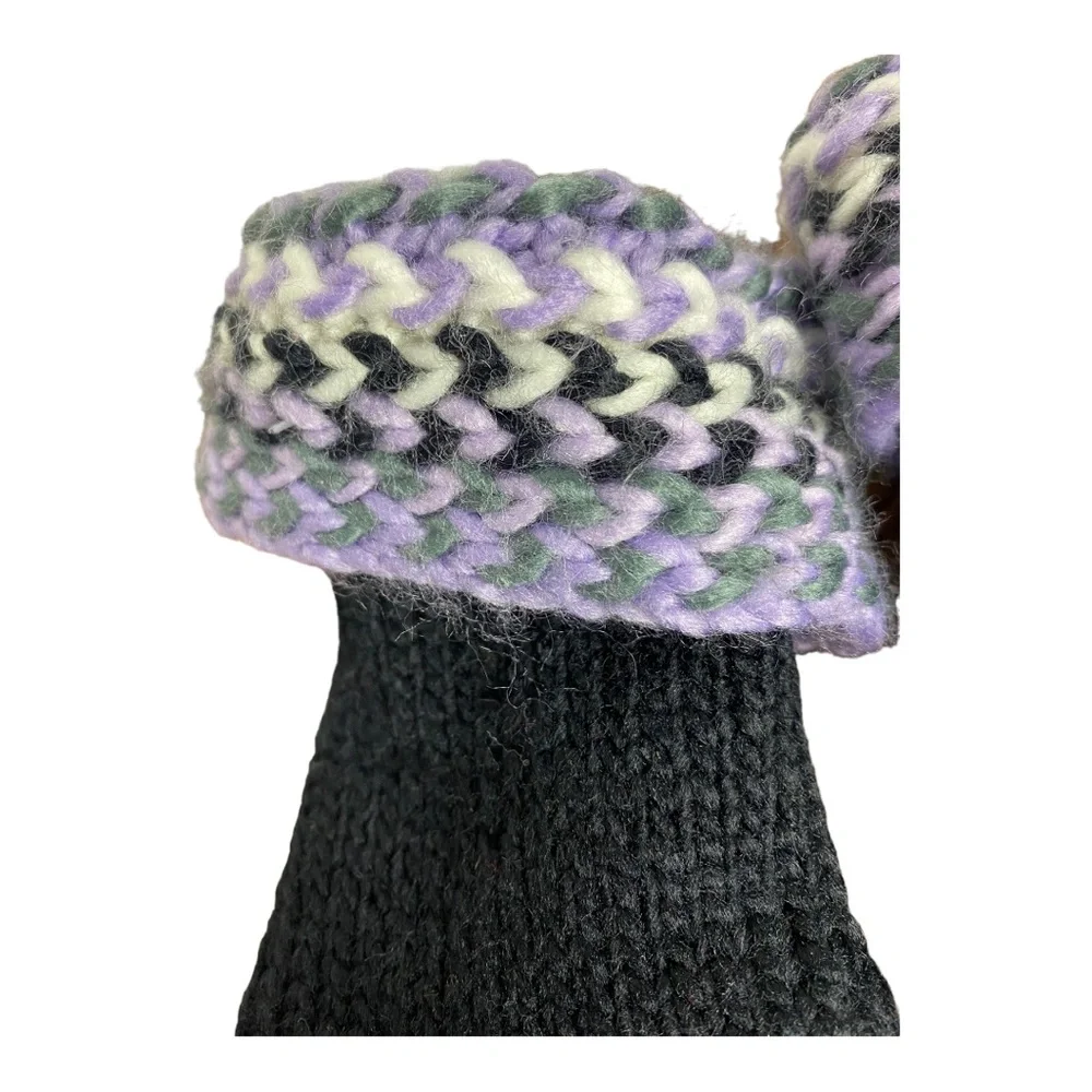 NY & Company Black Gloves with Crochet Details